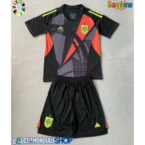 Maglie da calcio Spagna Portiere Seconda Maglia Bambino Europei 2024 Manica Corta (+ Pantaloni corti)